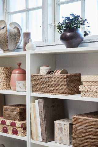 Lillia LED bloklys H15 cm. lyserød