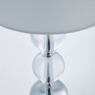 Sille bordlampe H55 cm. sølv