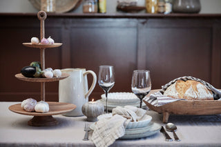 Merle-skål 43x35 cm. naturlig akasietre