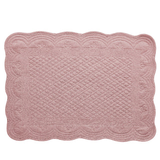 Estrid dækkeserviet 48,5x33,5 cm. lyserød 100% bomuld