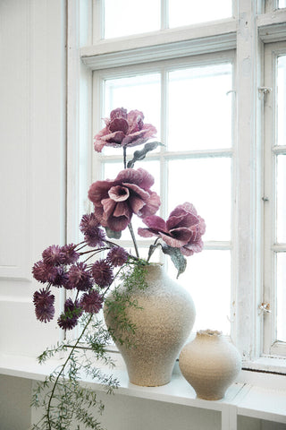 Hesille vase H16,5 cm. sand keramik