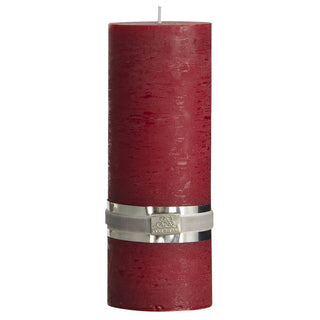 Rustic block light dark red large