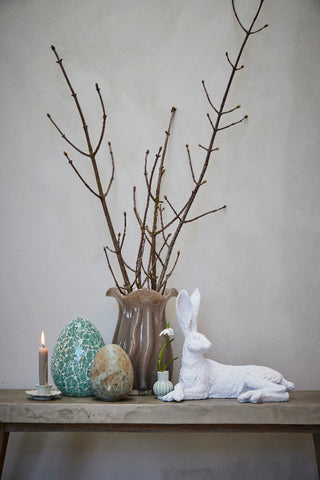 Dehmira mini vase keramik H7,2 cm støvet grøn