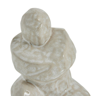 Helissia dekorasjon H17,5 cm. hvit keramikk