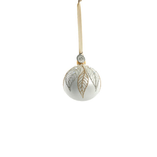 Cadelia Christmas ball 6 cm white