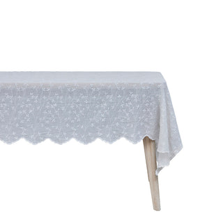 Eloise duk 220x160 cm. off-white broderi