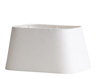 Rustic Linen lampshade white 25.5x15.5 cm.