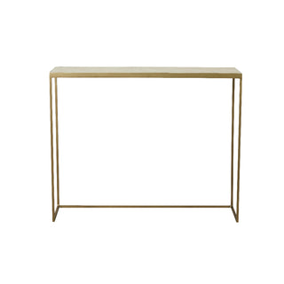 Marcera konsolbord 100x80 cm. guld m. klinker