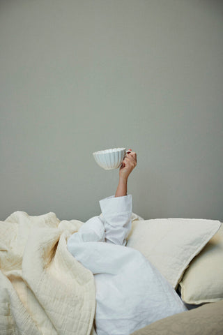 Isadora pudebetræk 60x60 cm. råhvid