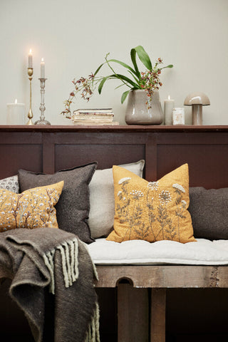 Josefine vase H20,5 cm. taupe glass