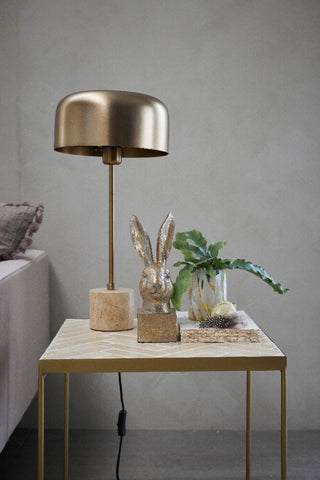 Sofillia bordlampe 98x25 cm. guld marmor