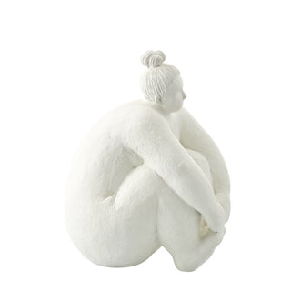 Serafina Kvinde figur H24 cm. hvid