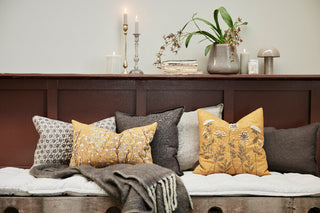 Elia putetrekk 60x40 cm. oker 100 % bomull