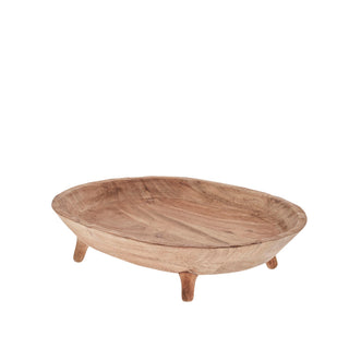 Merle-skål 43x35 cm. naturlig akasietre