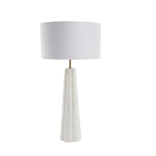 Sophie bordlampe 66x33 cm. hvid marmor