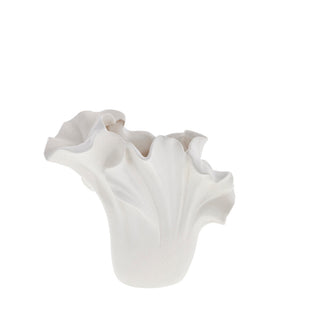 Isolinia vase H21,6 cm. hvid keramik