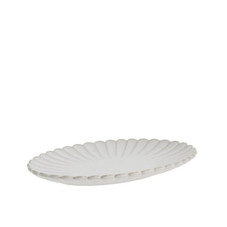 Camille dish 30.5x21 cm. off white