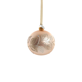 Cadelia Christmas ball 8 cm pink