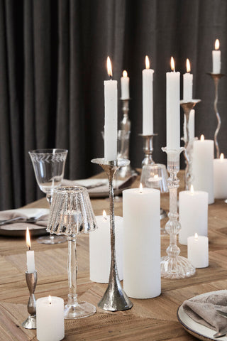 Cala stage H35 cm. sølv jern